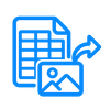 Convert tables, reports and work sheets into JPG images that are easy to view, share and reuse without sending the original Excel file.
